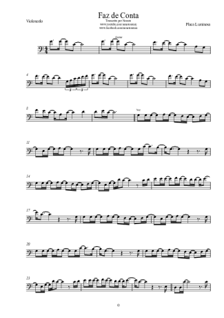 Placa Luminosa  score for Cello
