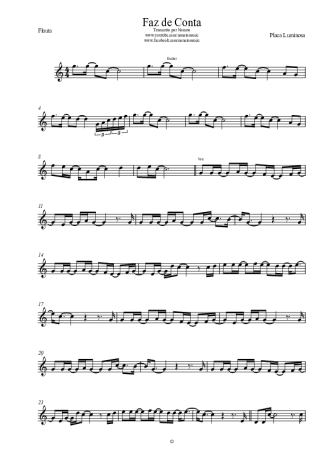 Placa Luminosa  score for Flute