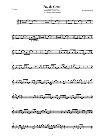 Placa Luminosa  score for Violin