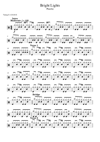 Score for Drums