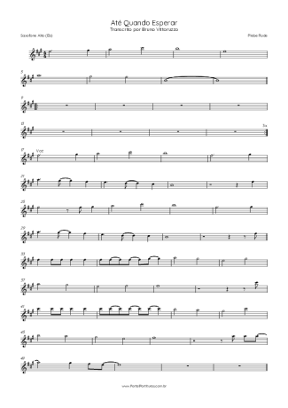 Score for Alto Saxophone