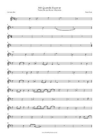 Score for Clarinet (Bb)