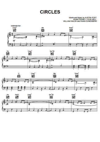 Post Malone  score for Piano