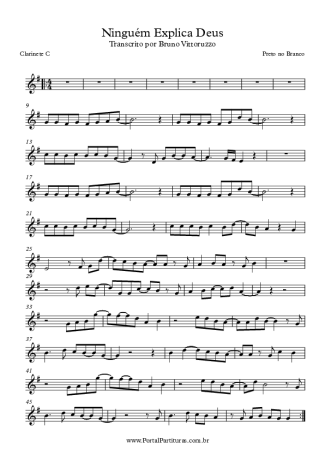 Preto no Branco  score for Clarinet (C)