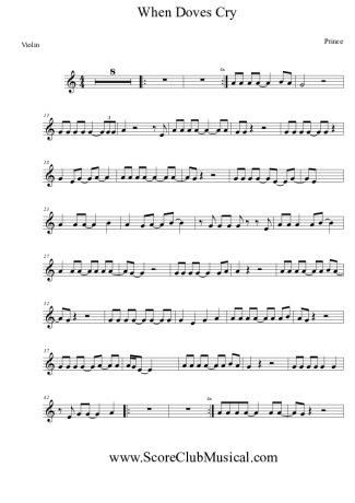 Prince  score for Violin