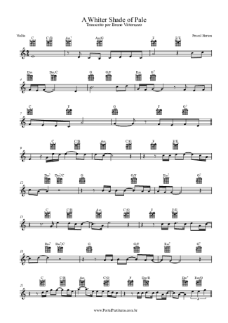 Procol Harum  score for Acoustic Guitar