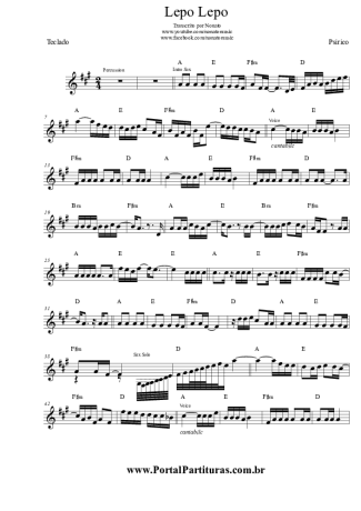 Psirico Lepo, Lepo score for Keyboard