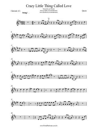 Queen  score for Clarinet (C)