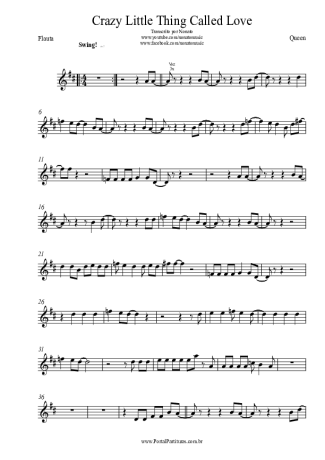 Queen  score for Flute