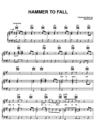 Queen  score for Piano