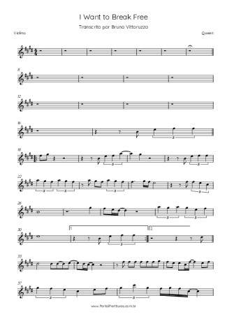 Queen  score for Violin