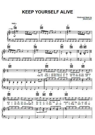 Queen  score for Piano