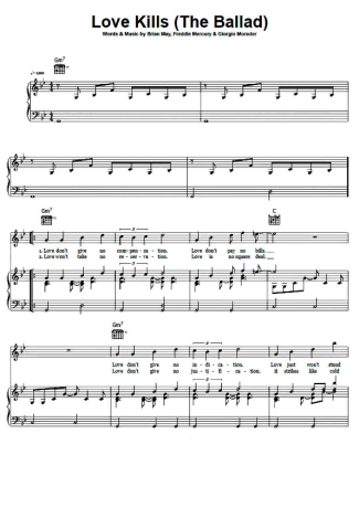 Queen  score for Piano