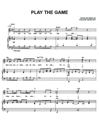 Queen  score for Piano