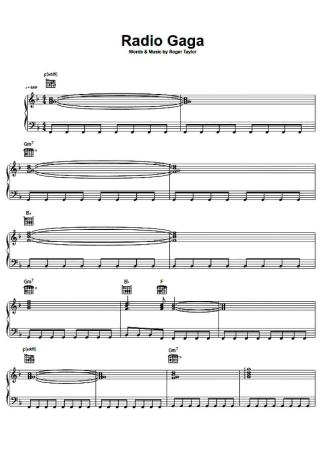 Queen  score for Piano