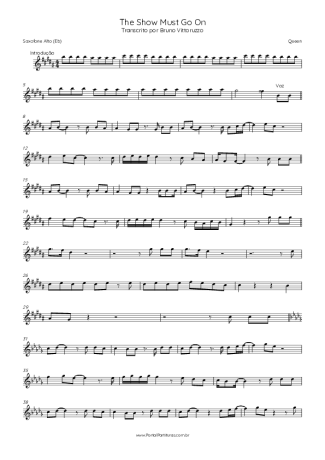 Score for Alto Saxophone