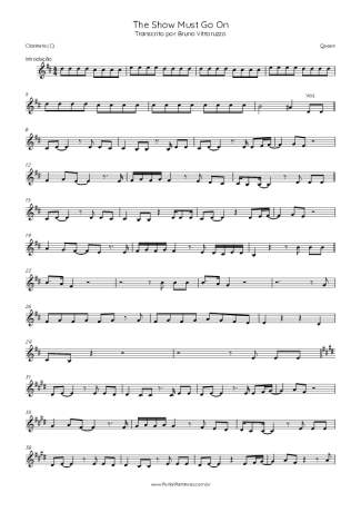 Score for Clarinet (C)