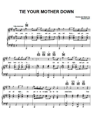Queen  score for Piano