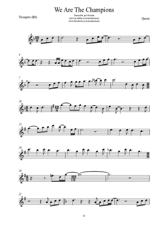 Queen  score for Trumpet