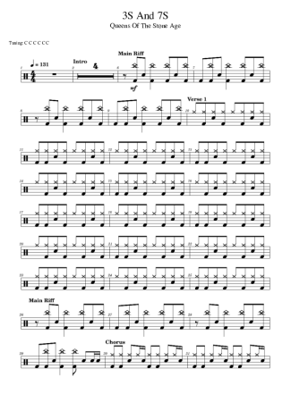 Score for Drums