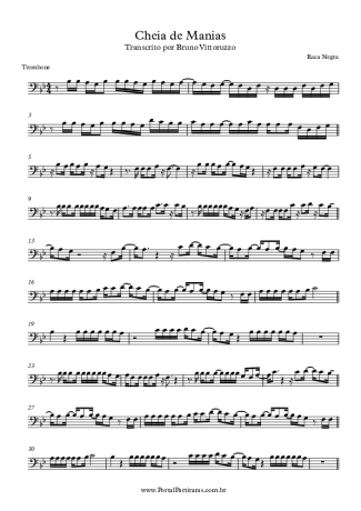 Raça Negra  score for Trombone