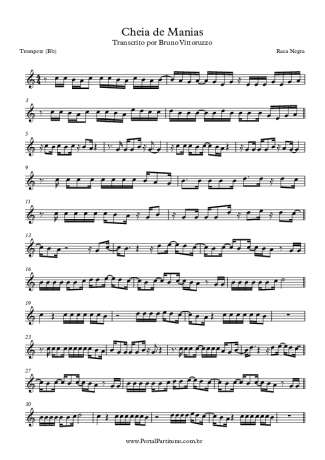 Raça Negra  score for Trumpet