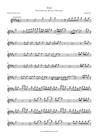 Score for Alto Saxophone