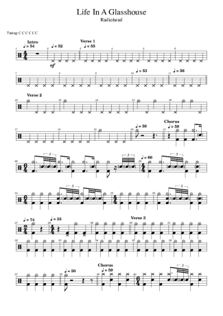 Score for Drums