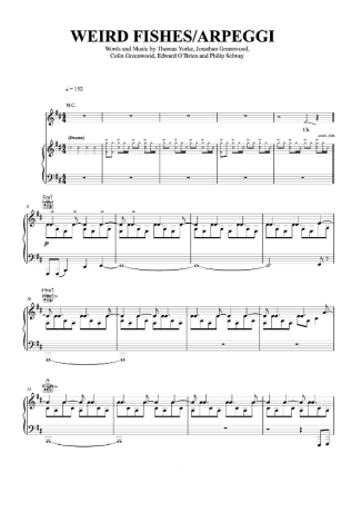 Radiohead  score for Piano