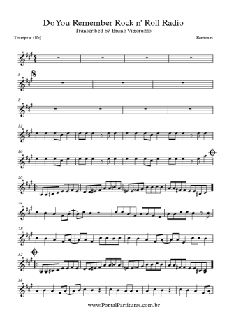 Ramones  score for Trumpet