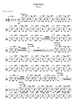 Score for Drums
