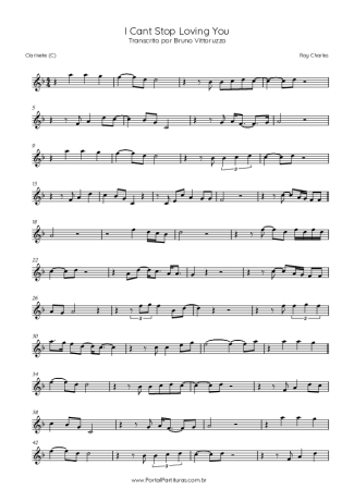 Ray Charles  score for Clarinet (C)