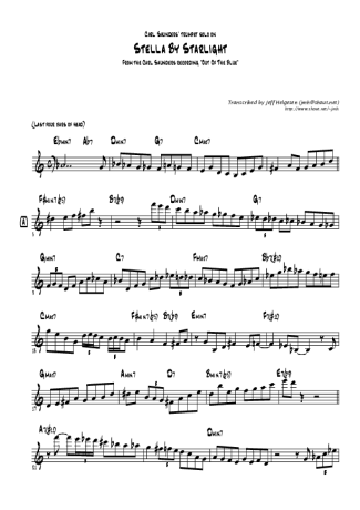 Ray Charles Stella by Starlight score for Piano