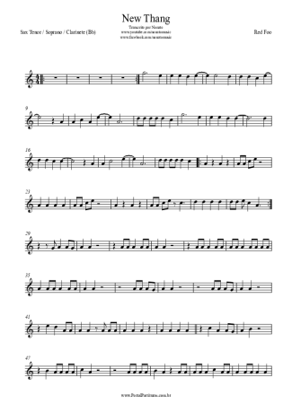 Redfoo New Thang score for Tenor Saxophone Soprano (Bb)