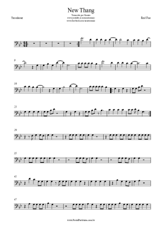 Redfoo New Thang score for Trombone