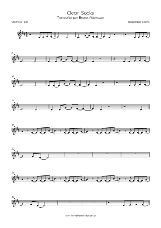 Score for Clarinet (Bb)