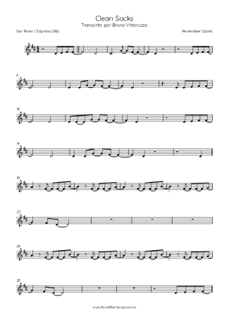 Score for Tenor Saxophone Soprano (Bb)