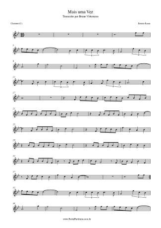 Renato Russo  score for Clarinet (C)