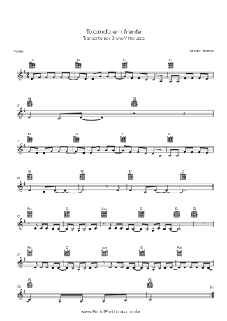 Renato Teixeira  score for Acoustic Guitar