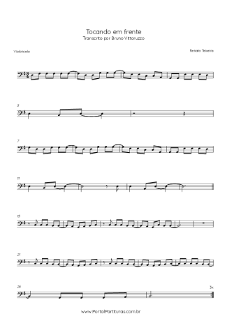 Renato Teixeira  score for Cello