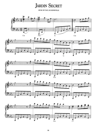 Richard Clayderman Jardin Secret score for Piano