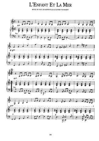 Richard Clayderman LEnfant Et La Mer score for Piano