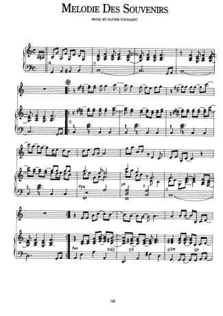 Richard Clayderman Melodie Des Souvenirs score for Piano