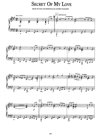 Richard Clayderman Secret Of My Love score for Piano