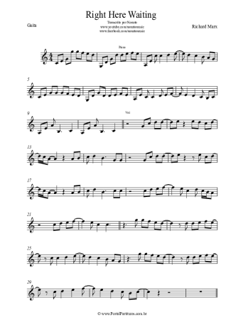 Richard Marx  score for Harmonica