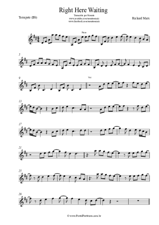 Richard Marx  score for Trumpet
