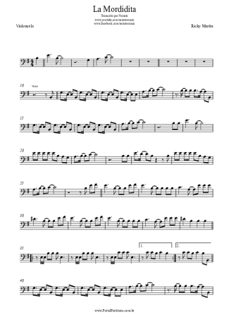 Ricky Martin  score for Cello