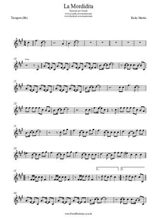 Ricky Martin  score for Trumpet