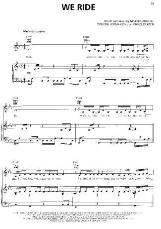 Rihanna  score for Piano