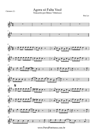 Rita Lee  score for Clarinet (C)